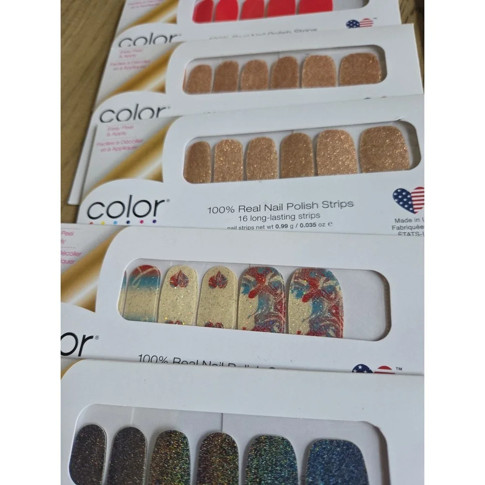 COLOR STREET NAIL STRIPS Lot Of 24 Nail Polish Strips Assorted Colors Designs